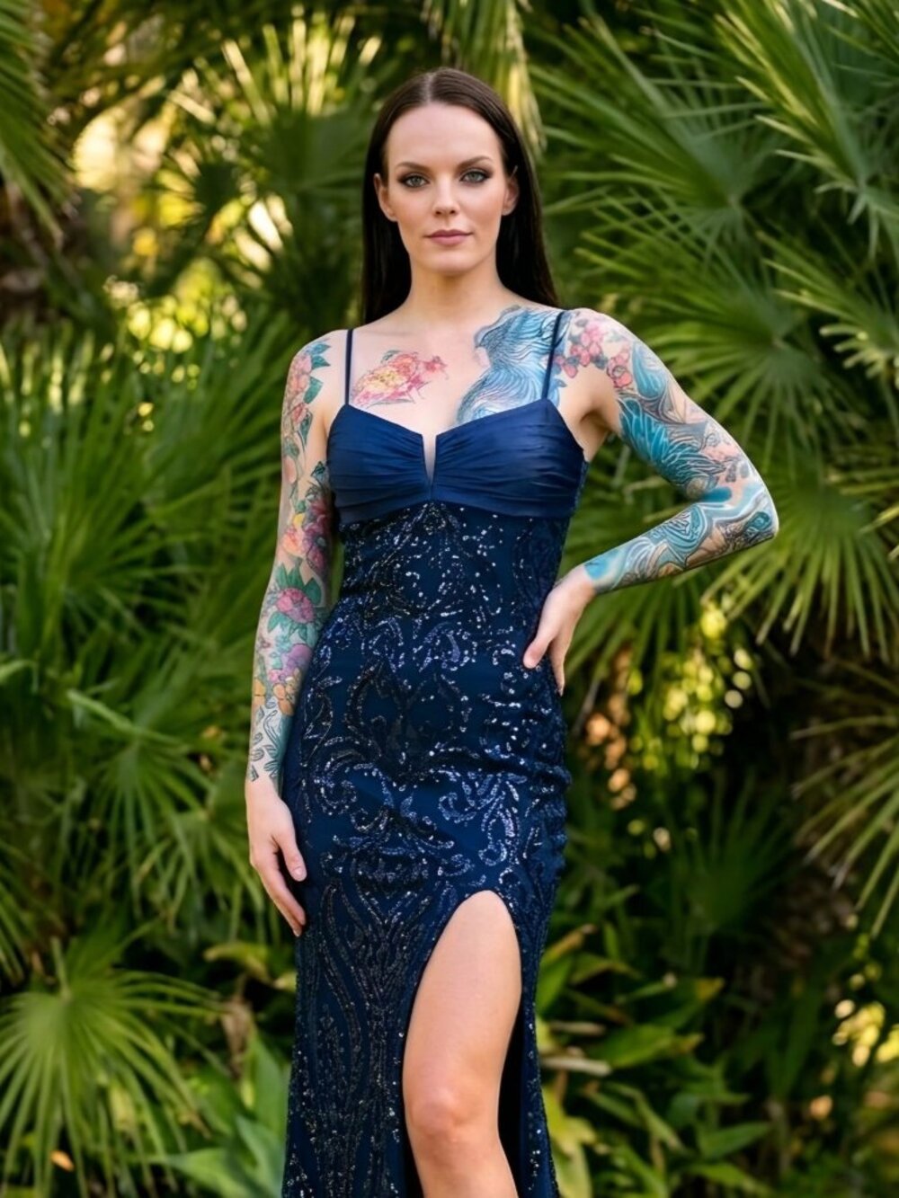 Windsor Luxe + Sequin
Sweetheart Satin Formal Gown →
Strappy Cutout Mermaid NWT - Picture 6 of 10